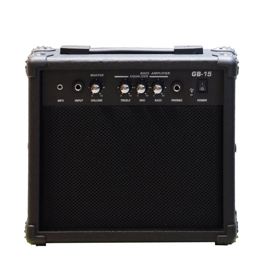 Maxtone Pack Bajo Eléctrico/Amplificador Rojo-1