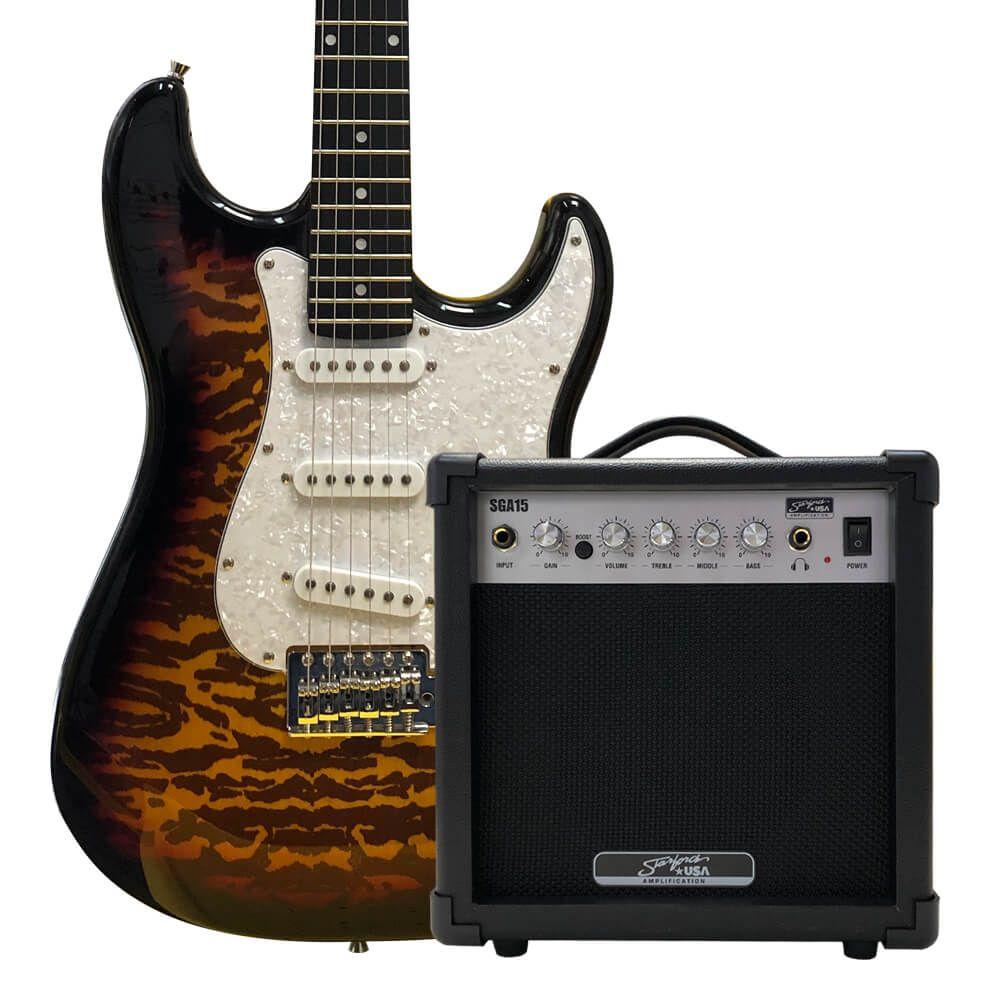 Palmer Guitarra Eléctrica con Amplificador 15w FBS-0