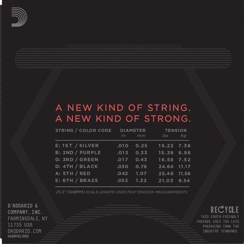 Daddario Cuerdas Guitarra Eléctrica 010-052-2