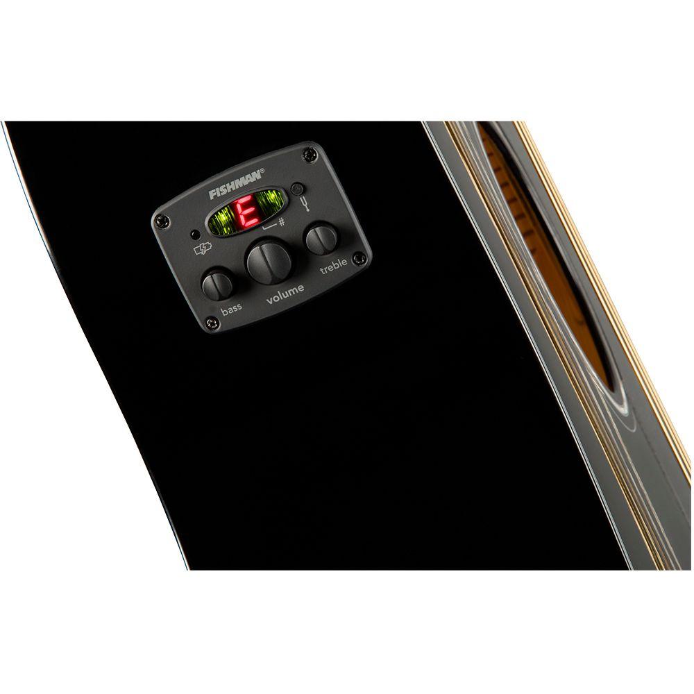 Fender Guitarra Electroacústica Dreadnought CD-60SCE Negro-3