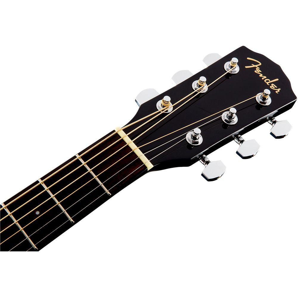 Fender Guitarra Electroacústica Dreadnought CD-60SCE Negro-4