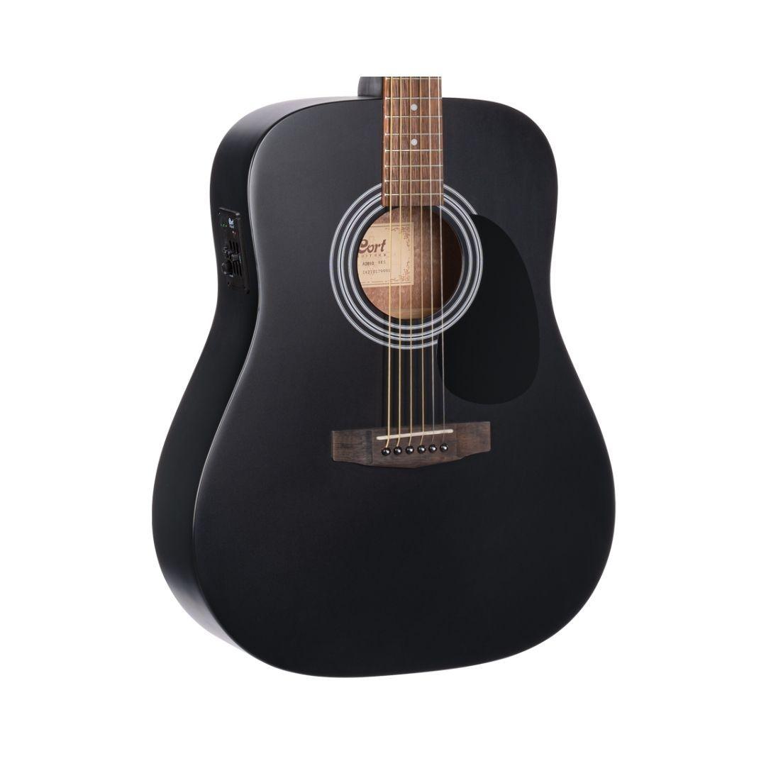 CORT Guitarra Electroacústica Dreadnought Black Satin-1