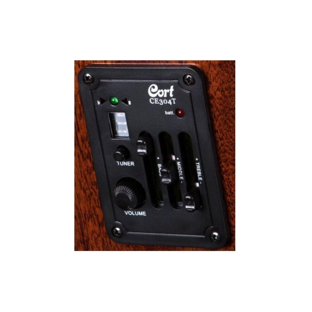 CORT Guitarra Electroacústica Dreadnought Black Satin-3