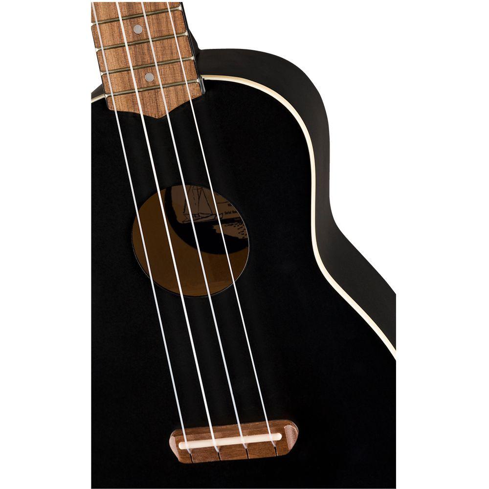 Fender Ukelele Soprano Venice Negro-4