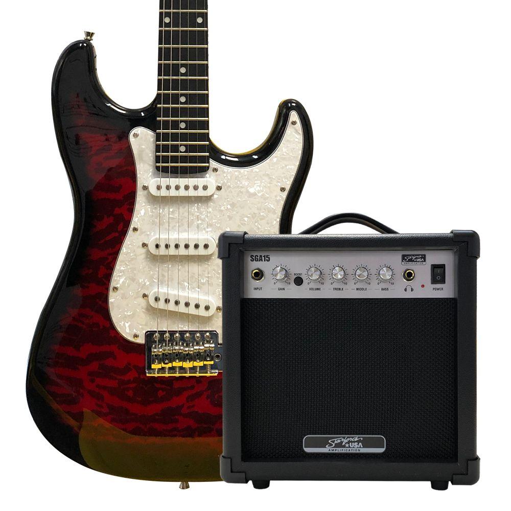 Palmer Guitarra Eléctrica con Amplificador 15w FRD-0
