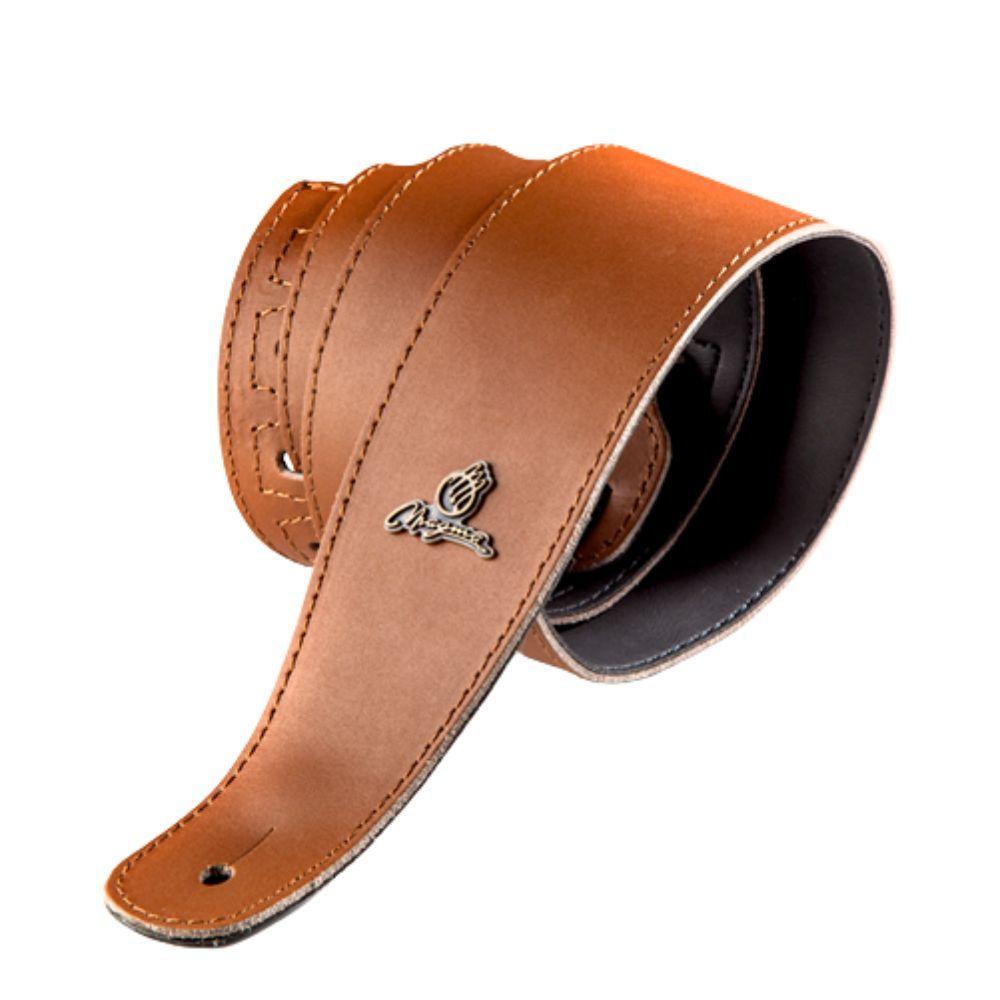 Magma Correa Guitarra Eléctrica Cuero Camel Covered-2