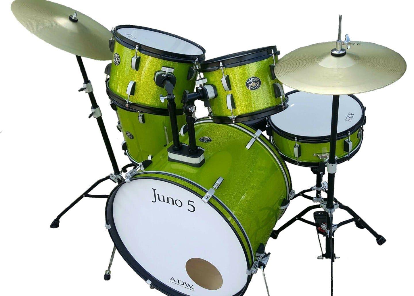 ADW Batería Junior ADJ5J Drum Set Verde-0