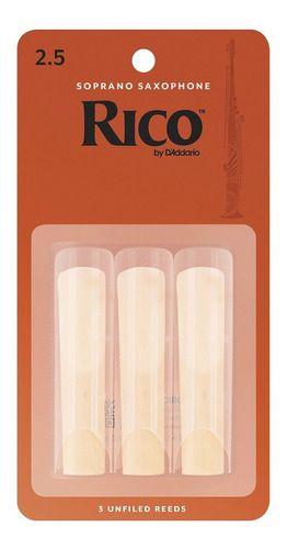 Rico Caña Saxo Soprano 2.5'' Pack 3 Unidades-0