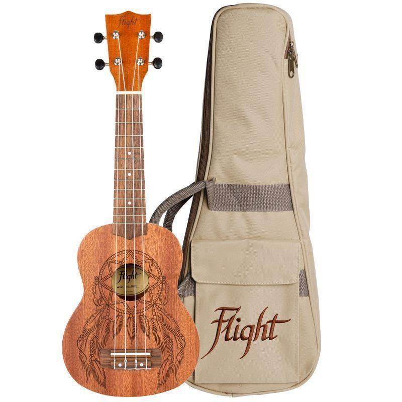 Flight Ukelele Soprano Dream Catcher con funda -0