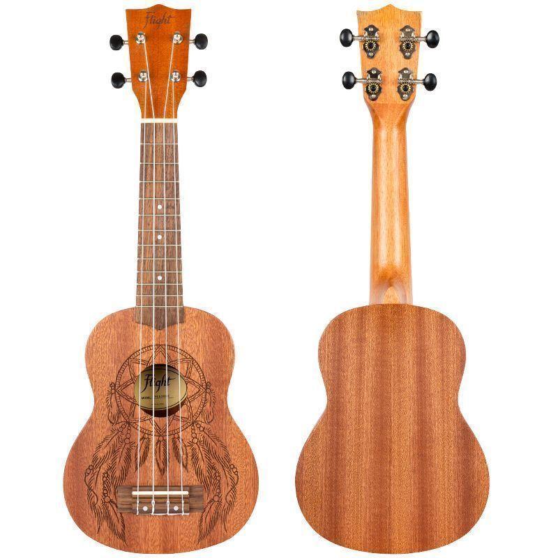 Flight Ukelele Soprano Dream Catcher con funda -1