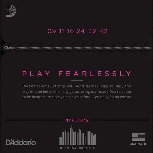 Daddario Cuerdas Guitarra Eléctrica NYXL 009-042-2