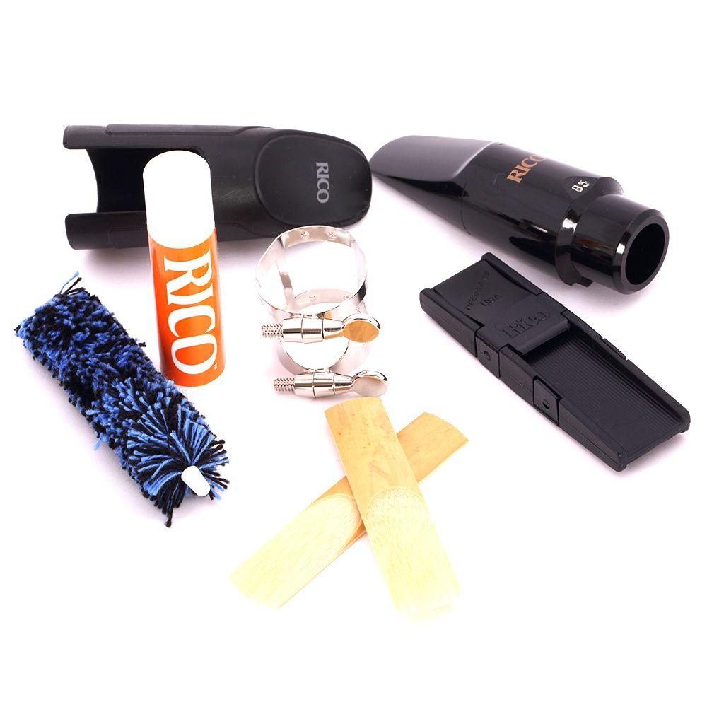 Rico Boquilla Saxo Alto Kit abrazadera tapa-3