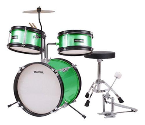 Maxtone Bateria Junior 3 piezas Metallic green-1