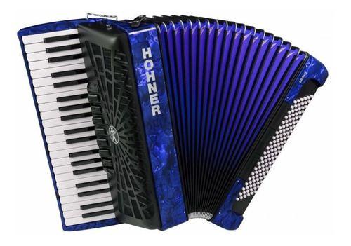 Hohner Acordeon Bravo III 120 Bajos 7 Registro - Azul-0