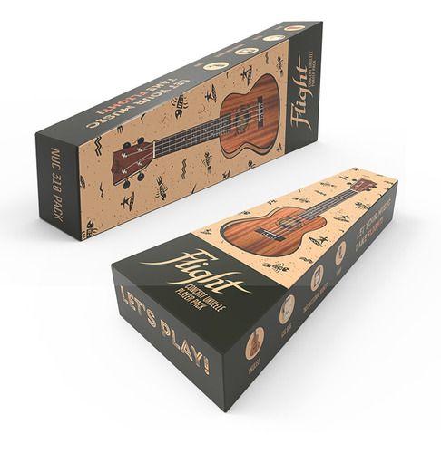 Flight Ukelele Concierto Natural con Funda/Afinador-4