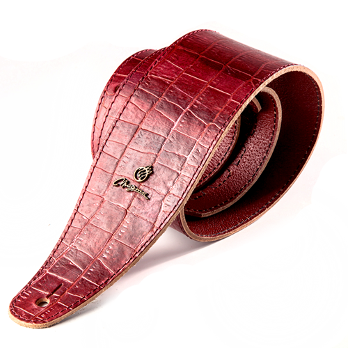 Magma Correa Cuero Cocodrilo Color Red-1