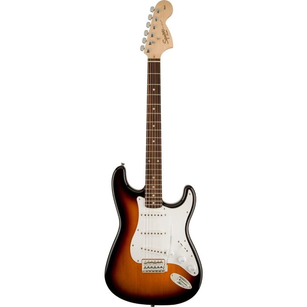 Squier Guitarra Eléctrica Strato Affinity Brown Sunburst-0