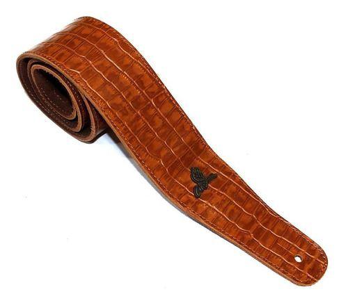 Magma Correa Guitarra Eléctrica cocodrilo Cuero Black/White-0