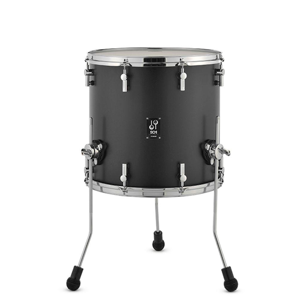 Sonor Floor tom SQ1, 16"x 15", color GT black-0