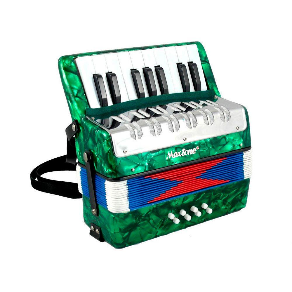 Maxtone Acordeon TFLC-104 8 Bajos verde-0