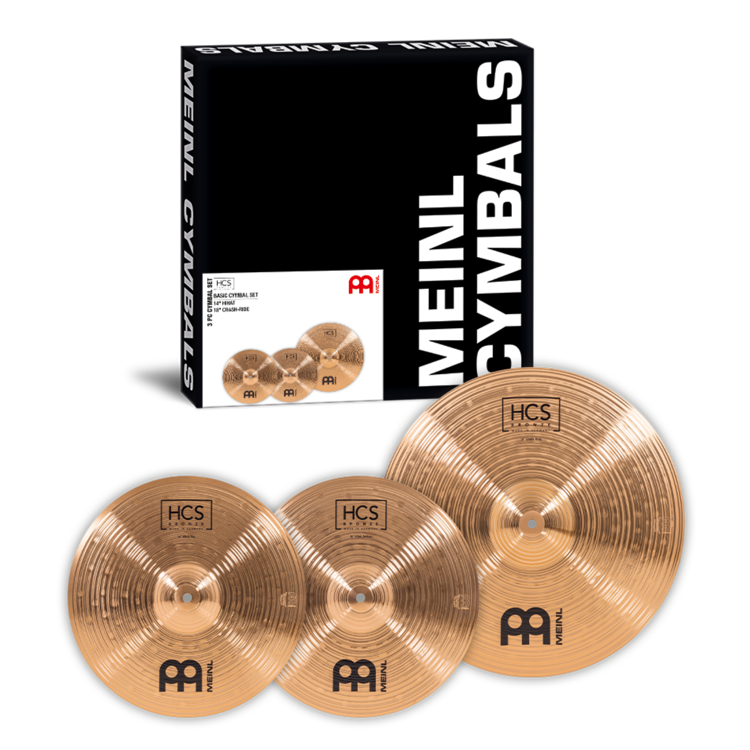 Meinl Set Platillo HCS Bronze Basic 14" 18"-3