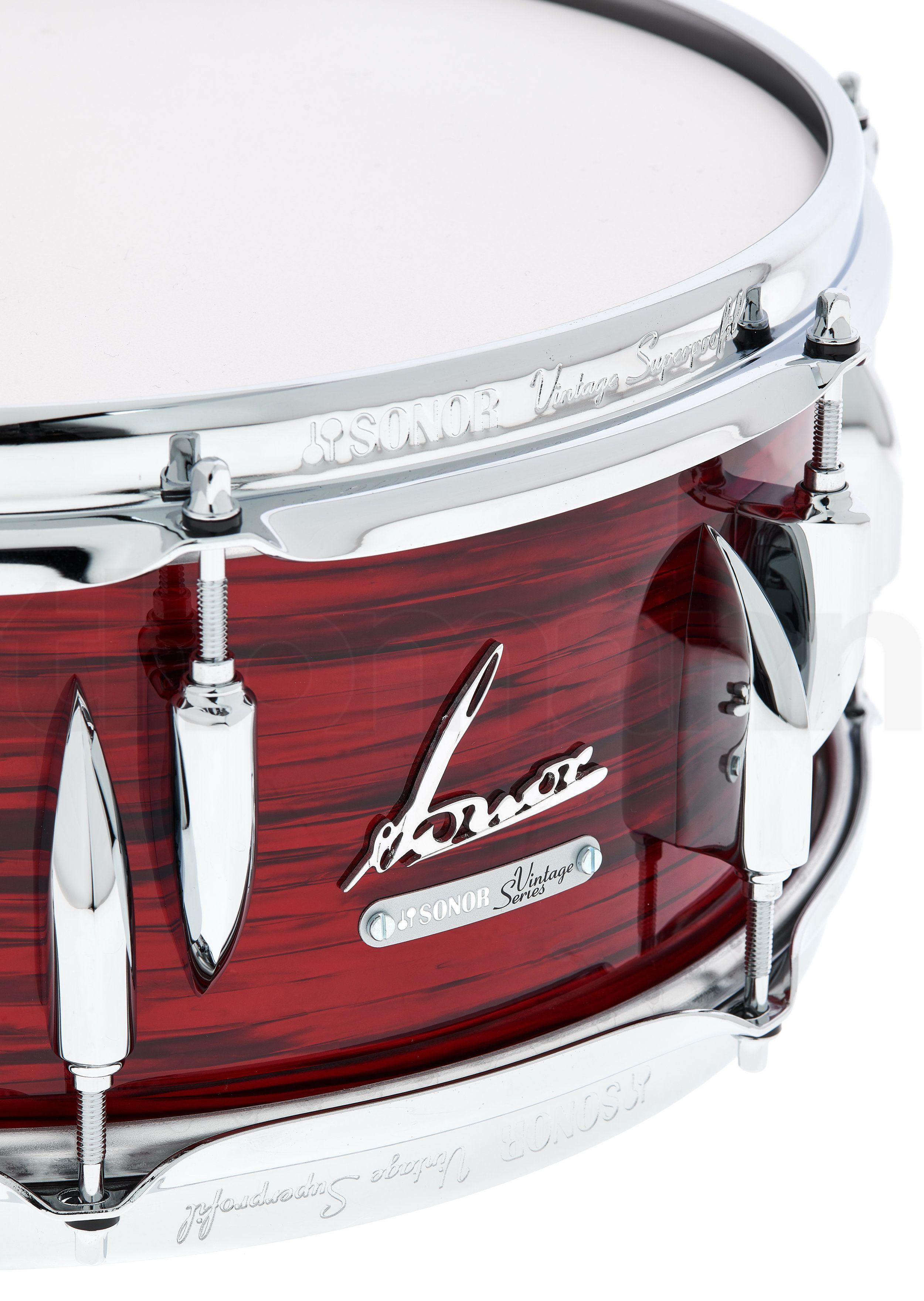 Sonor Tambor Vintage 14x 5,75 c/vintage Red Oyst-1