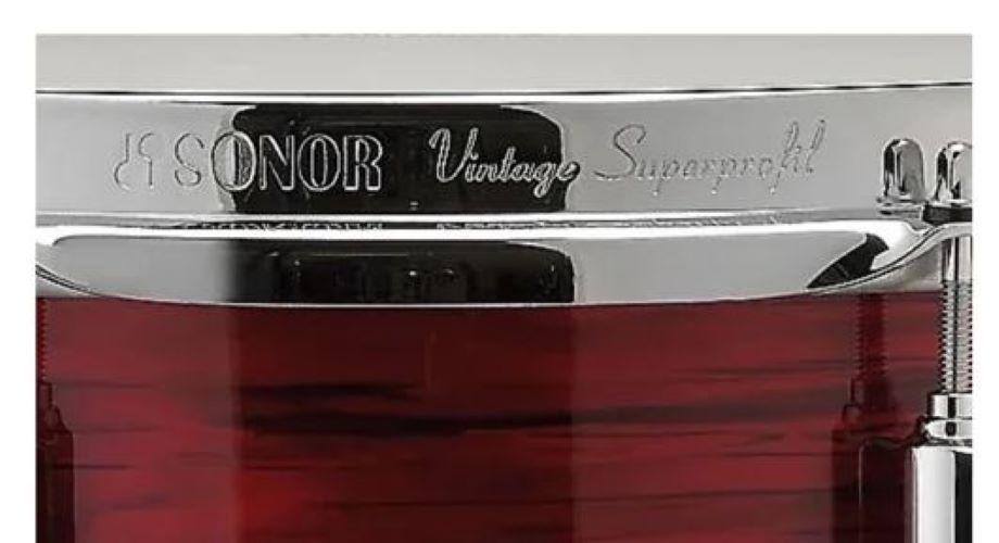 Sonor Tambor Vintage 14x 5,75 c/vintage Red Oyst-2