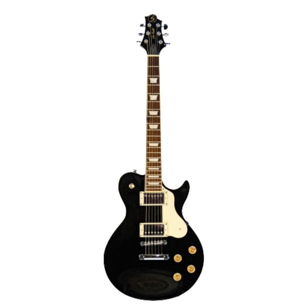 Greg Bennett Guitarra Eléctrica Avion AV-3 Black Casa Amarilla