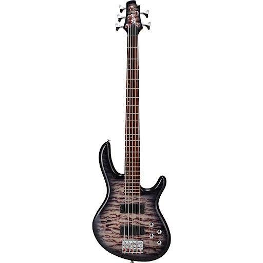 Cort Bajo Eléctrico Action Deluxe 5 Cuerdas Faded Grey Burst-6