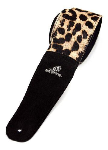 Magma Correa Guitarra Eléctrica Algodon Color Black/leopard-0