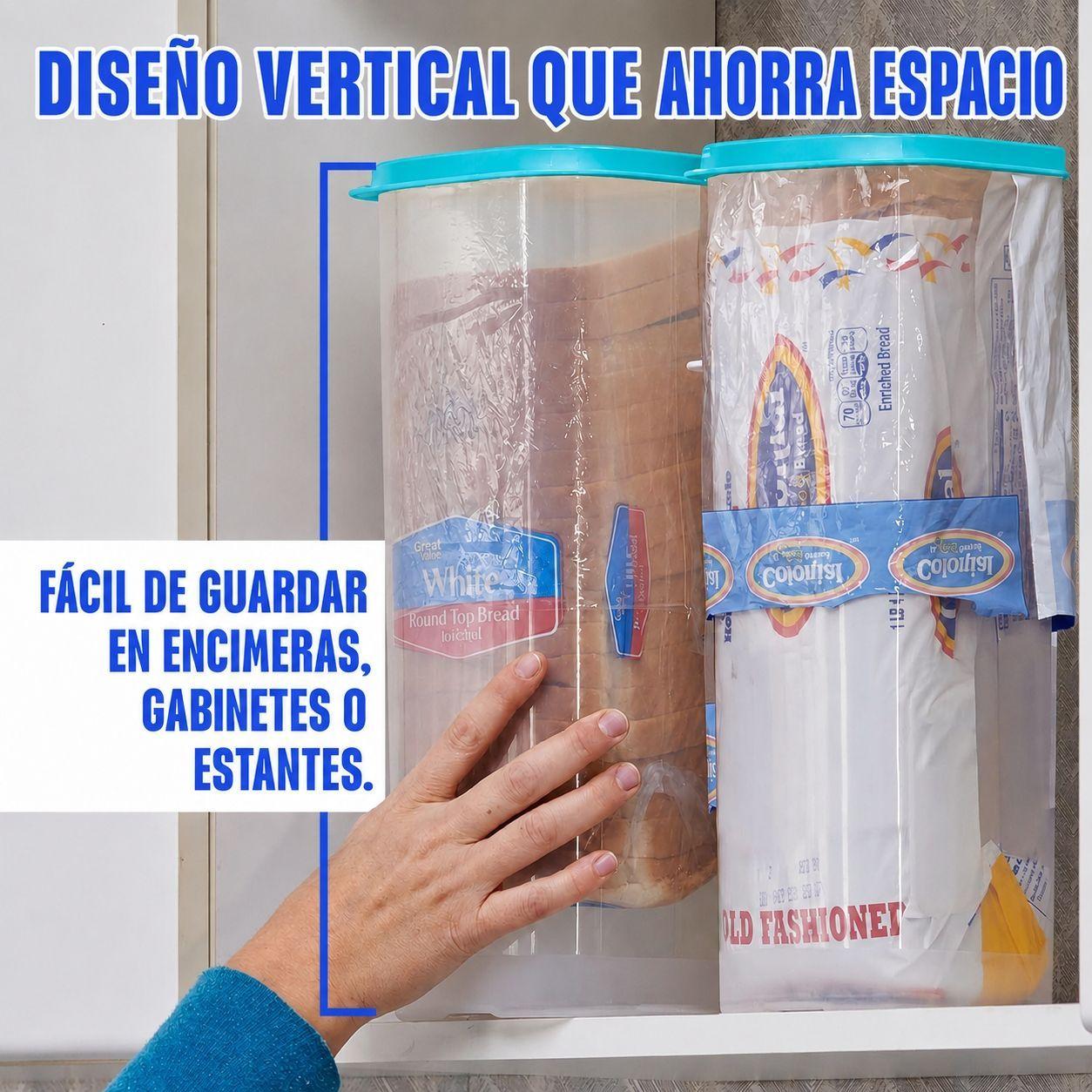 Panera De Pl stico Con Tapa Para Pan Rebanado Libre De Bpa-5