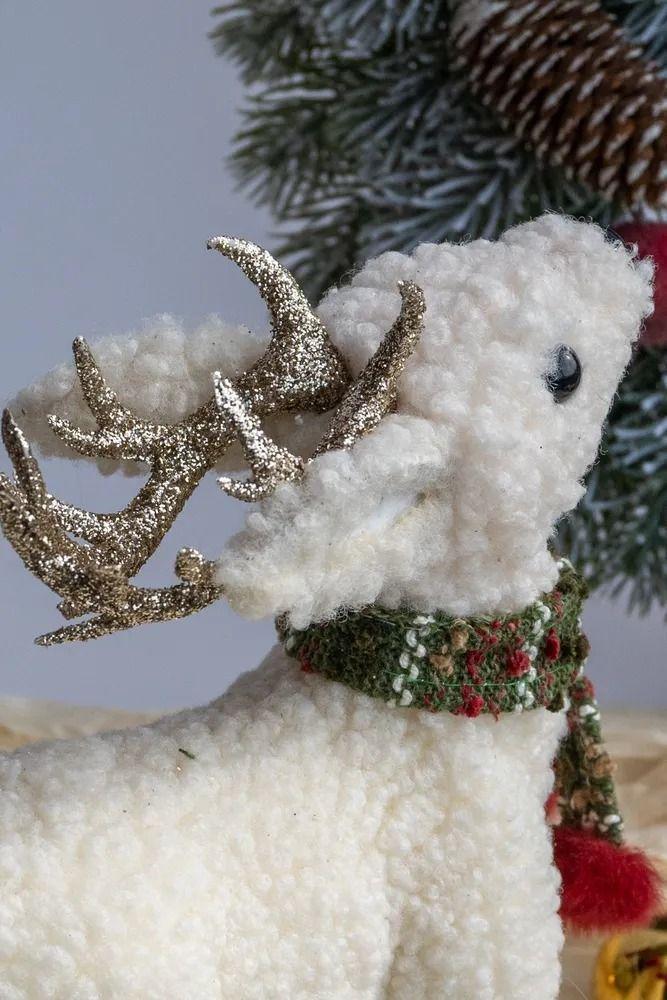 Adorno Para Arbol De Navidad Reno Pascuero Peluche Navideño 38cm-4