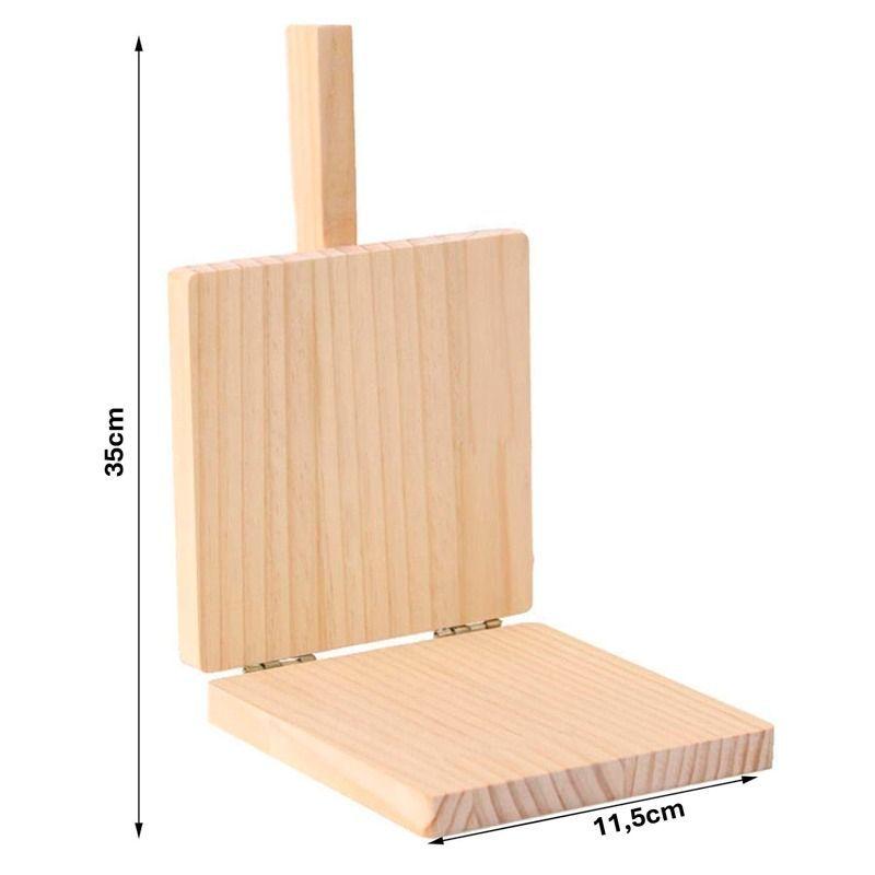 Prensa De Madera Para Tortillas Patacones Masa Cocina Tacos-2