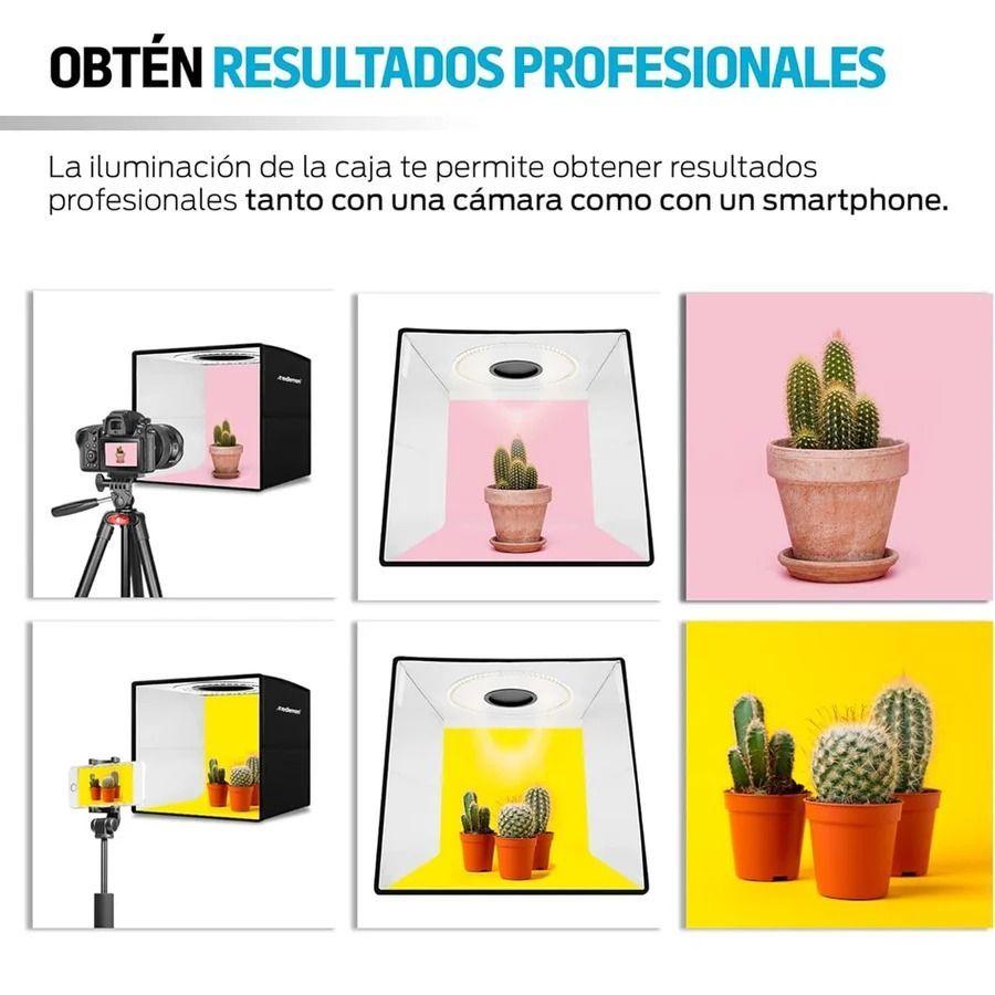 Mini Estudio Fotográfica 40x40 Caja Luz Fotografía Portatil-2