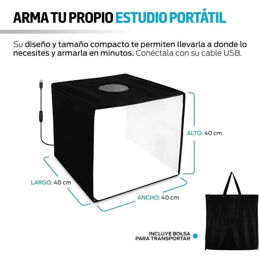 Mini Estudio Fotográfica 40x40 Caja Luz Fotografía Portatil-4