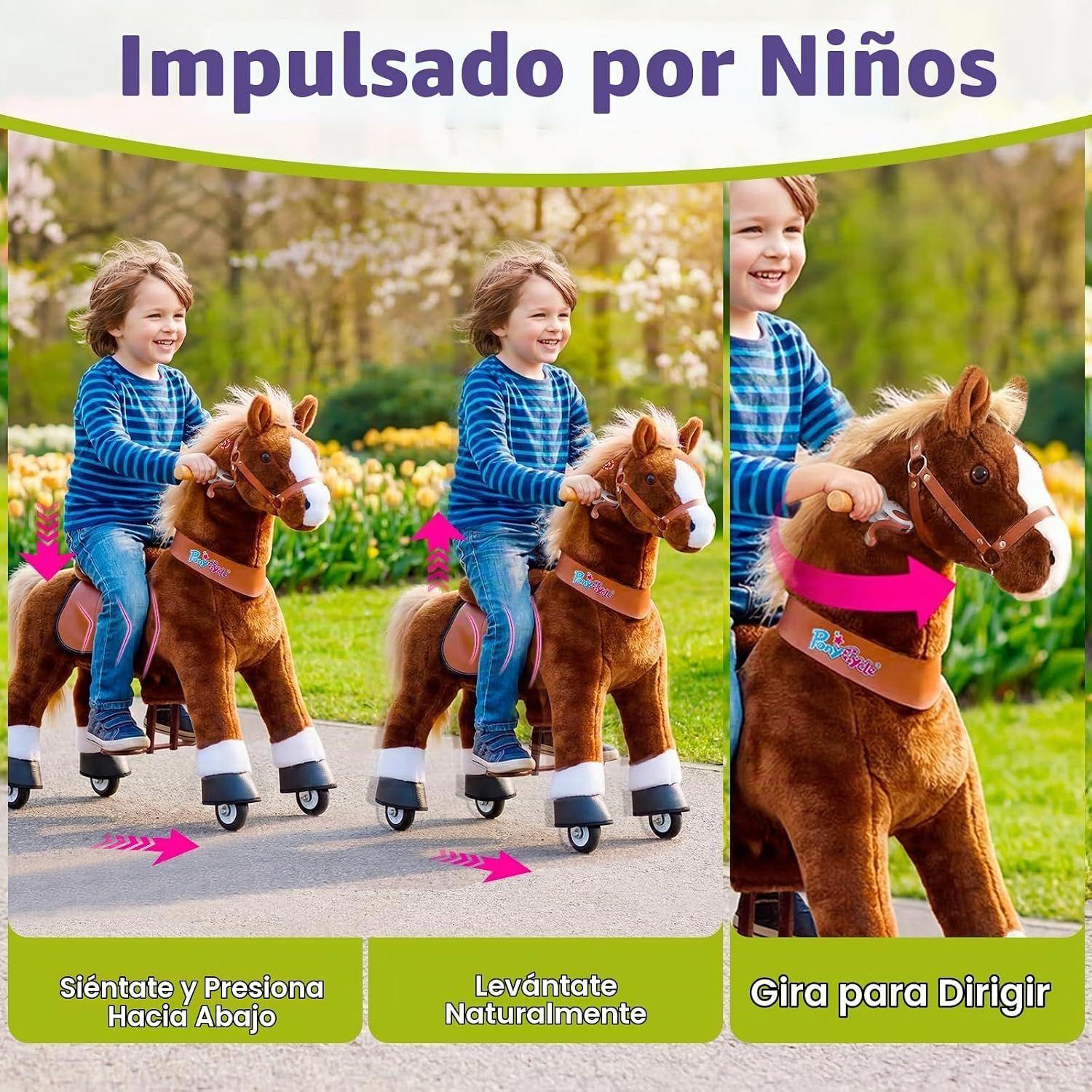 Caballo De Montar De Juguete Para Ni os Con Rueda Y Sonido-3