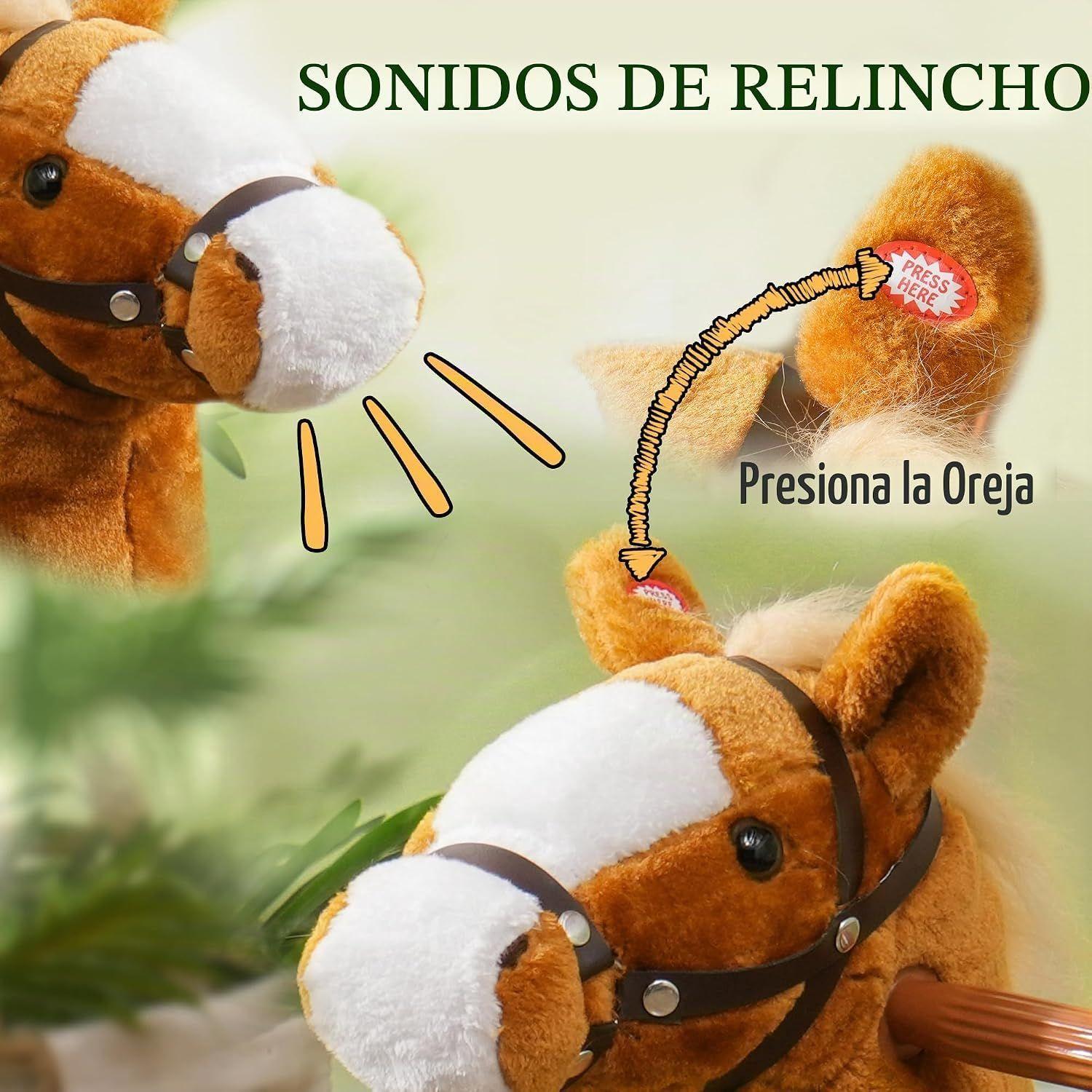 Caballo De Montar De Juguete Para Ni os Con Rueda Y Sonido-4