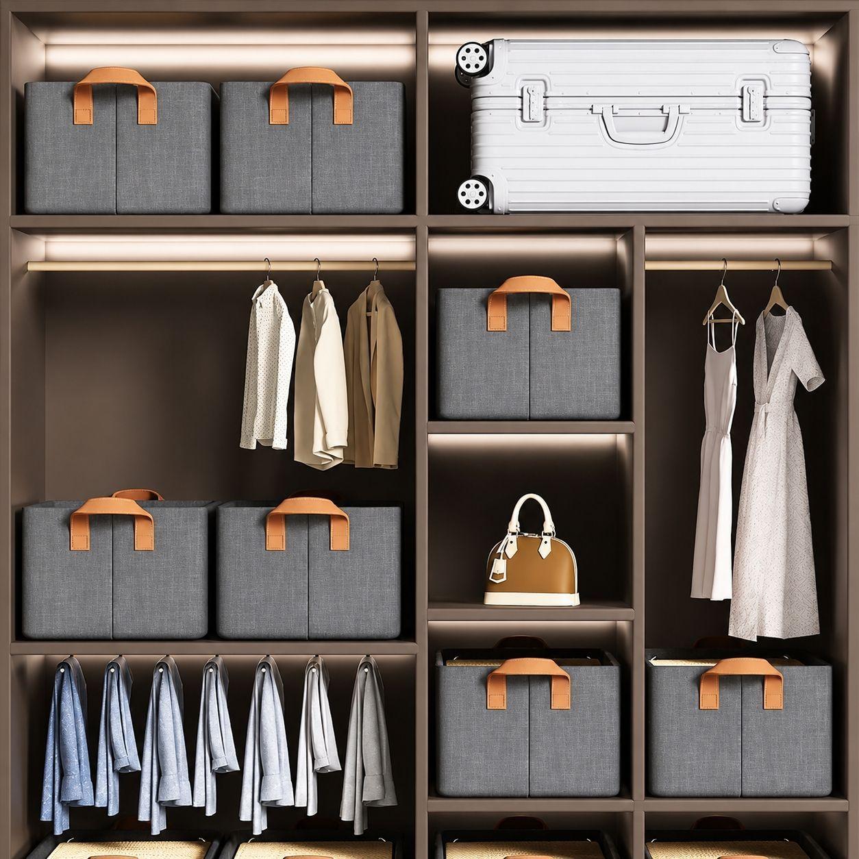 Bolsas Organizador Ropa Caja Almacenamiento Plegable Con Asa-1