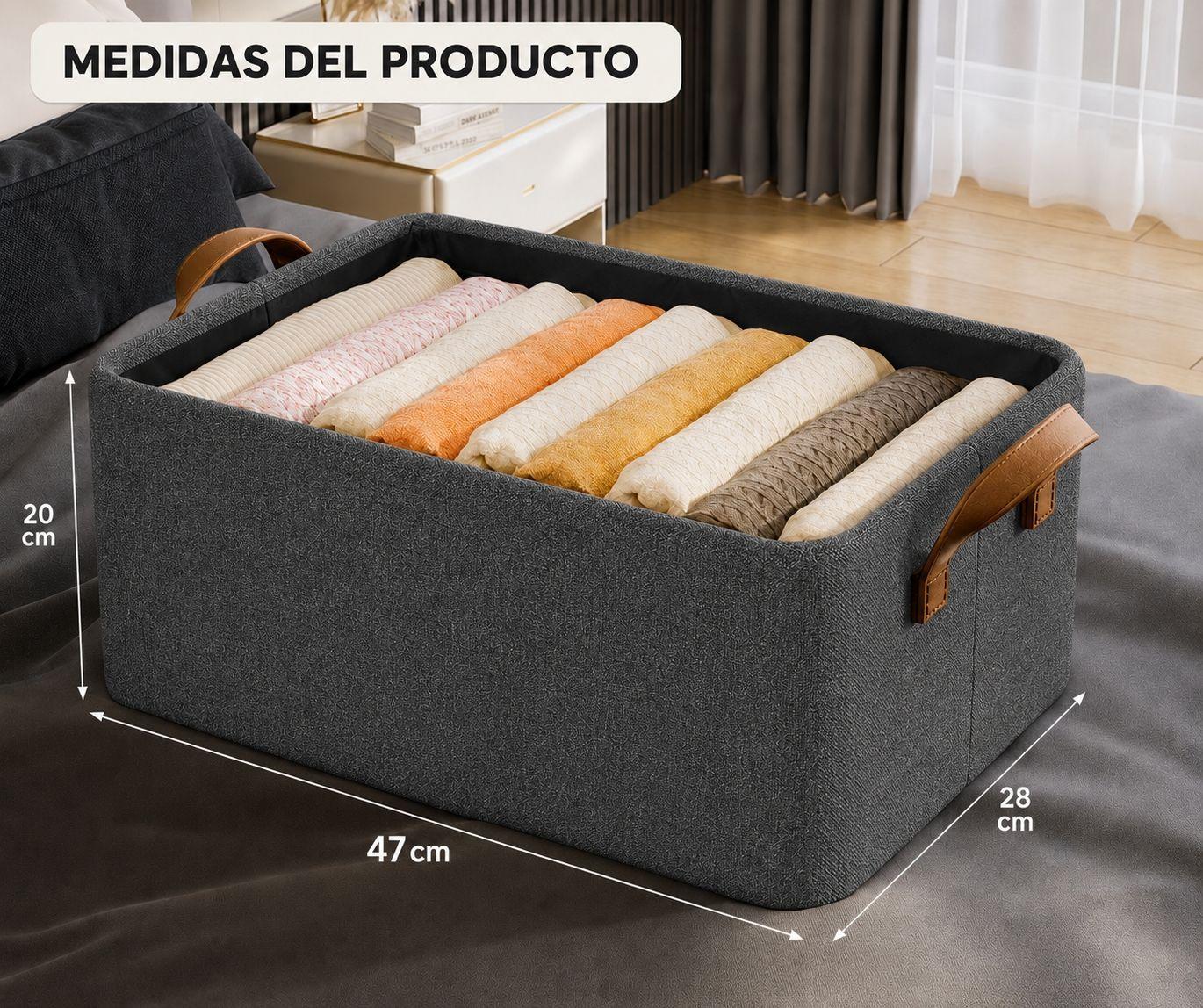 Bolsas Organizador Ropa Caja Almacenamiento Plegable Con Asa-7