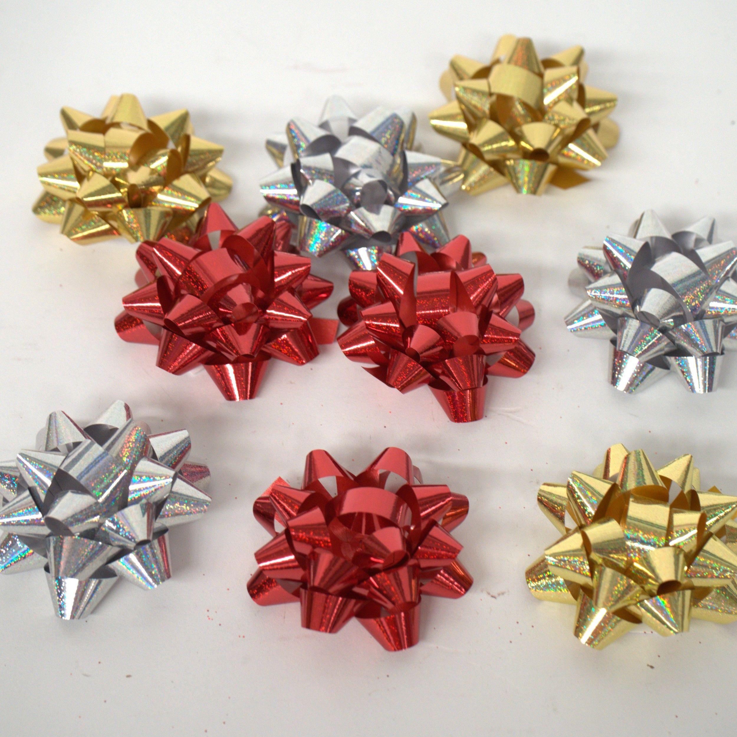 Pack 9 Lazos Decorativos Para Regalos De Navidad 6,2cm-2