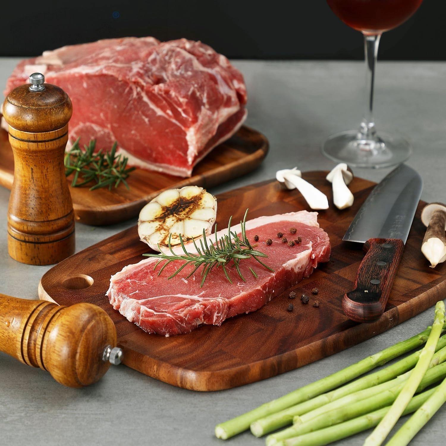 Tabla De Madera Para Cortar Carne Quesos Y Verduras-3