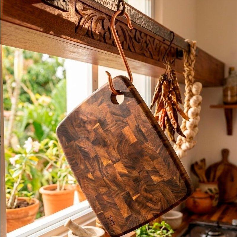 Tabla De Madera Para Cortar Carne Quesos Y Verduras-6