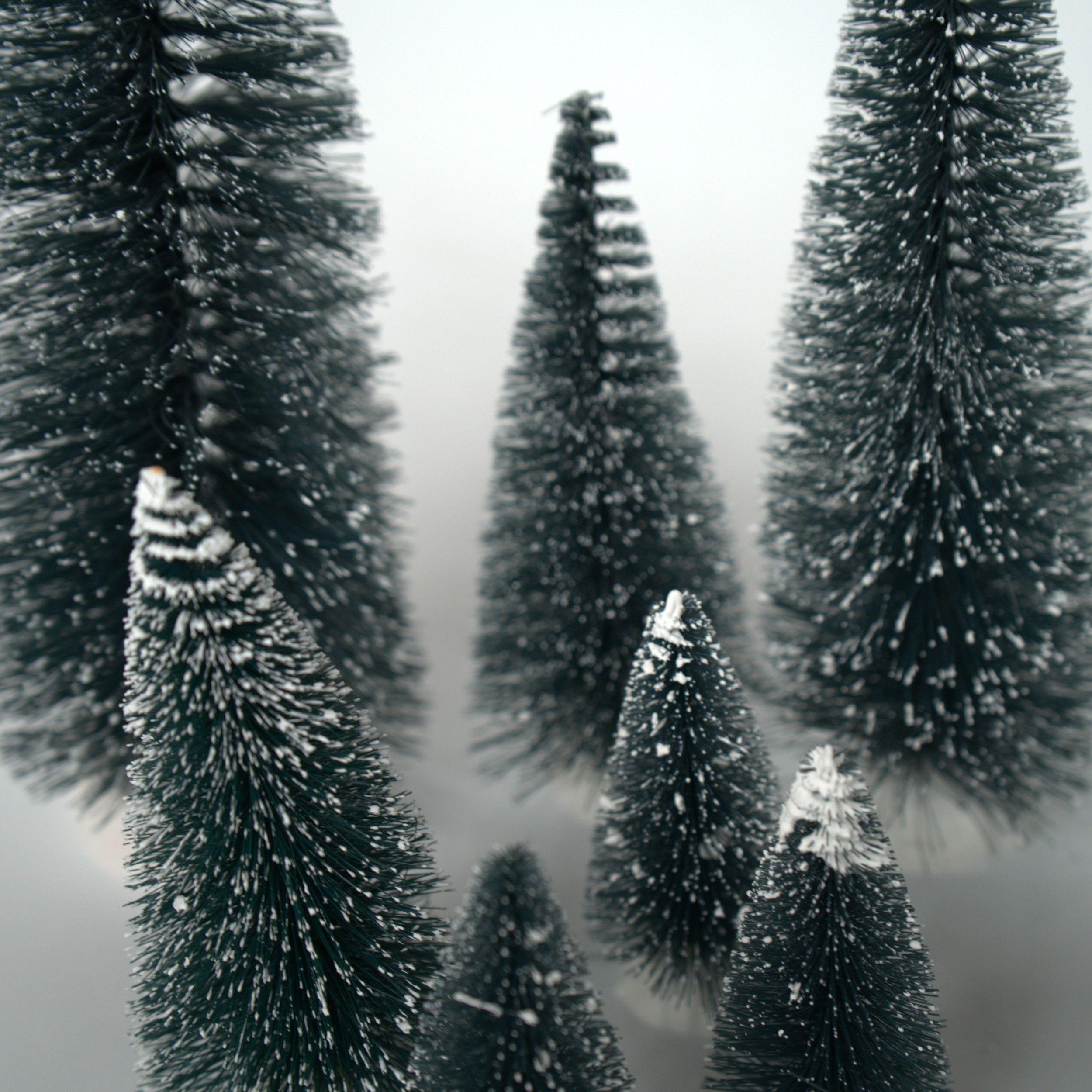 Set 9 Mini Arbol De Navidad 9 Pinos Pequeños Decorativo-1