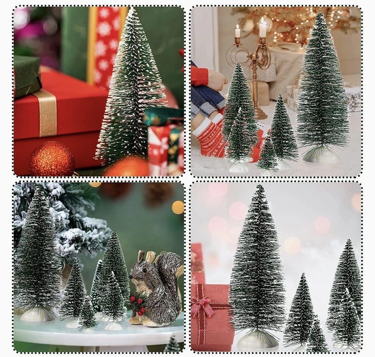 Set 9 Mini Arbol De Navidad 9 Pinos Pequeños Decorativo-6