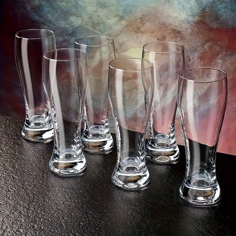 Set De 6 Vaso Cervecero De Vidrio Color Transparente 500ml-4