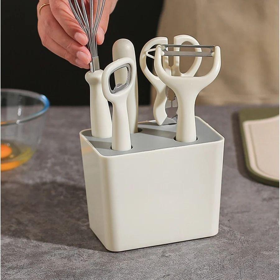 Set 6 Utensilios Cocina Set Cuchillo Peladores Papas Frutas-3