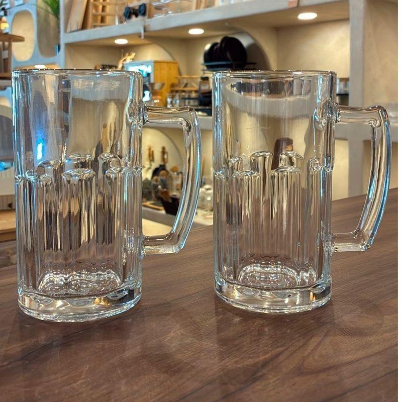 Pack 2 Vaso Cervecero Grande Con Asa Jarra Cerveza 600ml-5