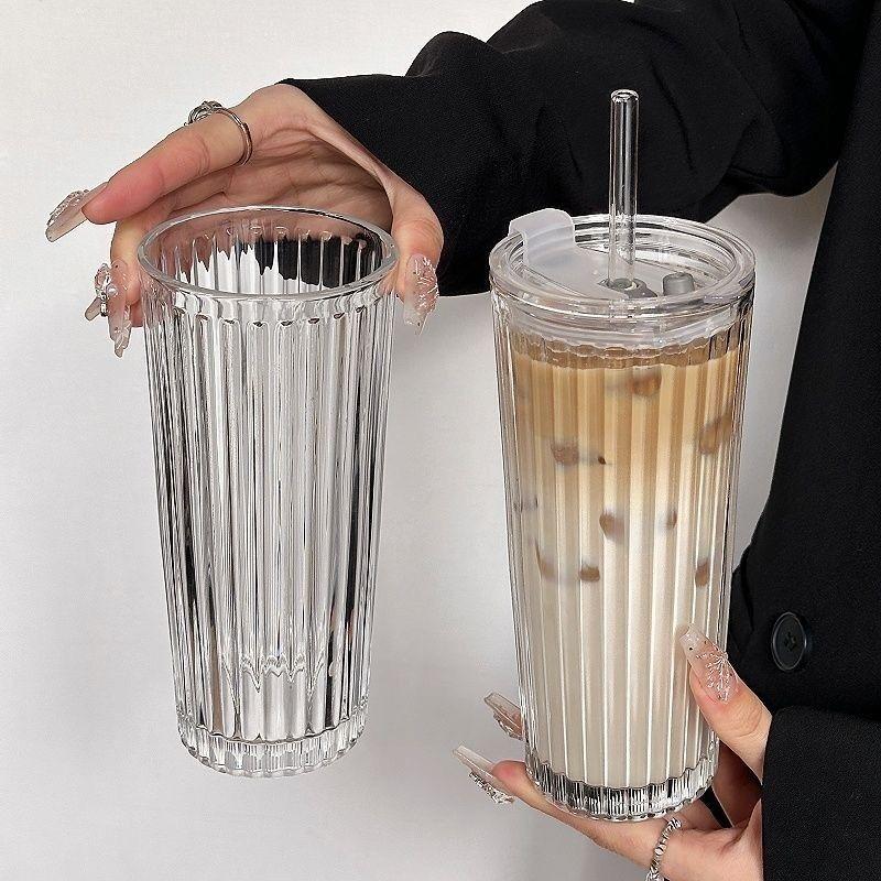 Vaso Hermetico De Vidrio En Relieve Con Tapa Bombilla 520ml WakesHome-2