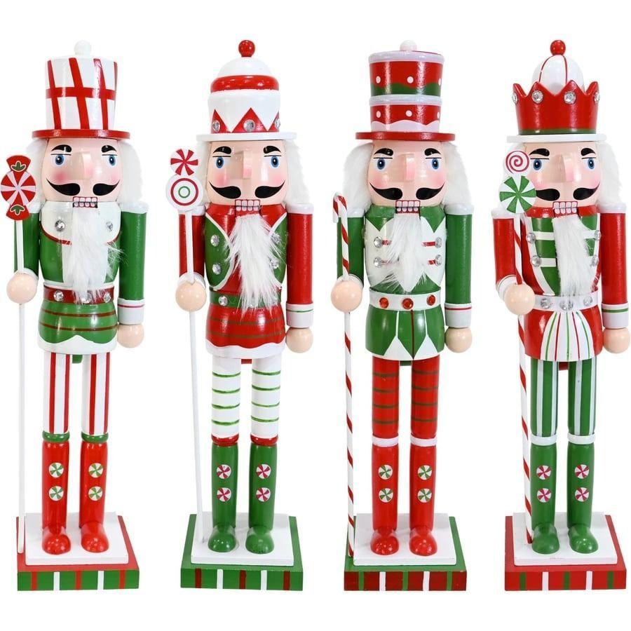 Soldado Cascanueces Navideño De Madera Adorno Arbol De Navidad-2