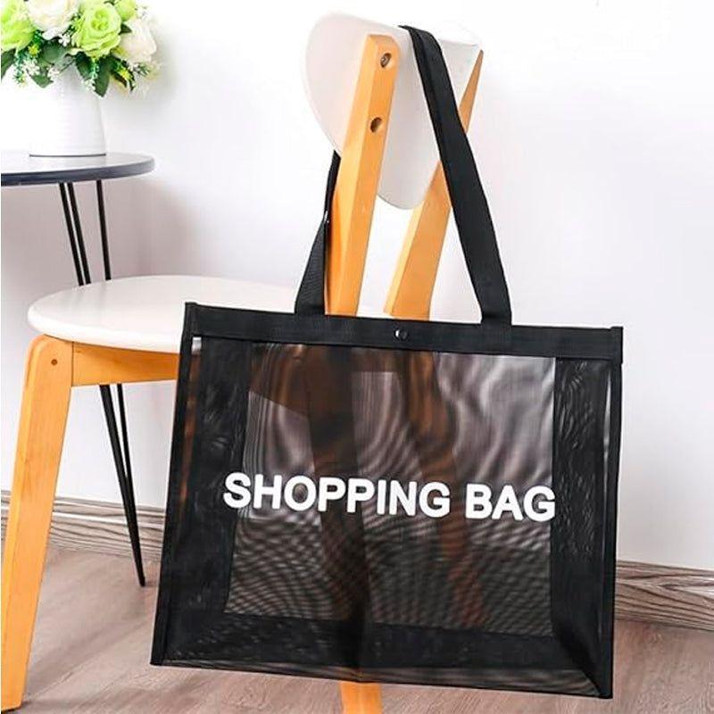 Bolsa De Compras Grande Con Asa Bolso Para Playa Reutilizable-4